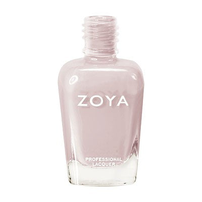Zoya Kennedy nail polish bottle with sleek purple packaging, showcasing the vibrant lavender shade of the Zoya nail polish.