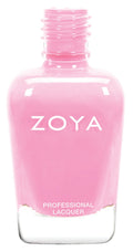 Zoya Kitridge nail polish bottle with vibrant pink color, showcasing the Zoya brand and sleek packaging.