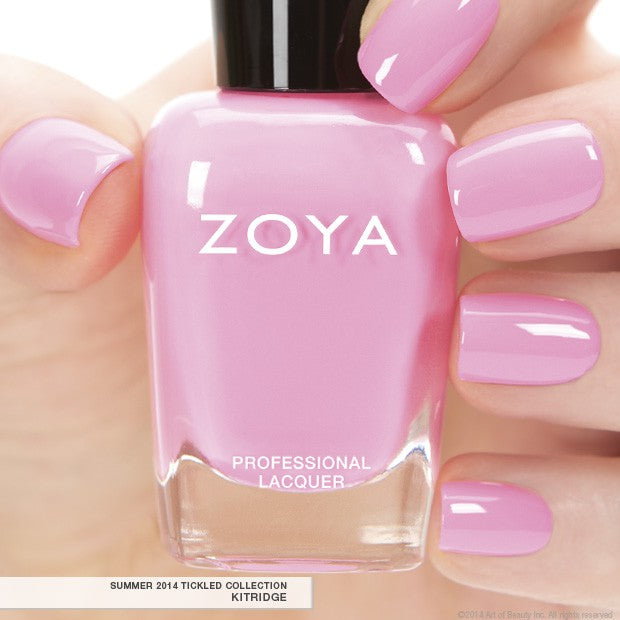 Zoya Kitridge nail polish bottle from Zoya's nail polish collection, featuring a vibrant, glossy finish and sleek design.