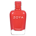 Zoya Kylie nail polish bottle with a sleek design, showcasing a vibrant, glossy nail polish color in a professional studio setting.