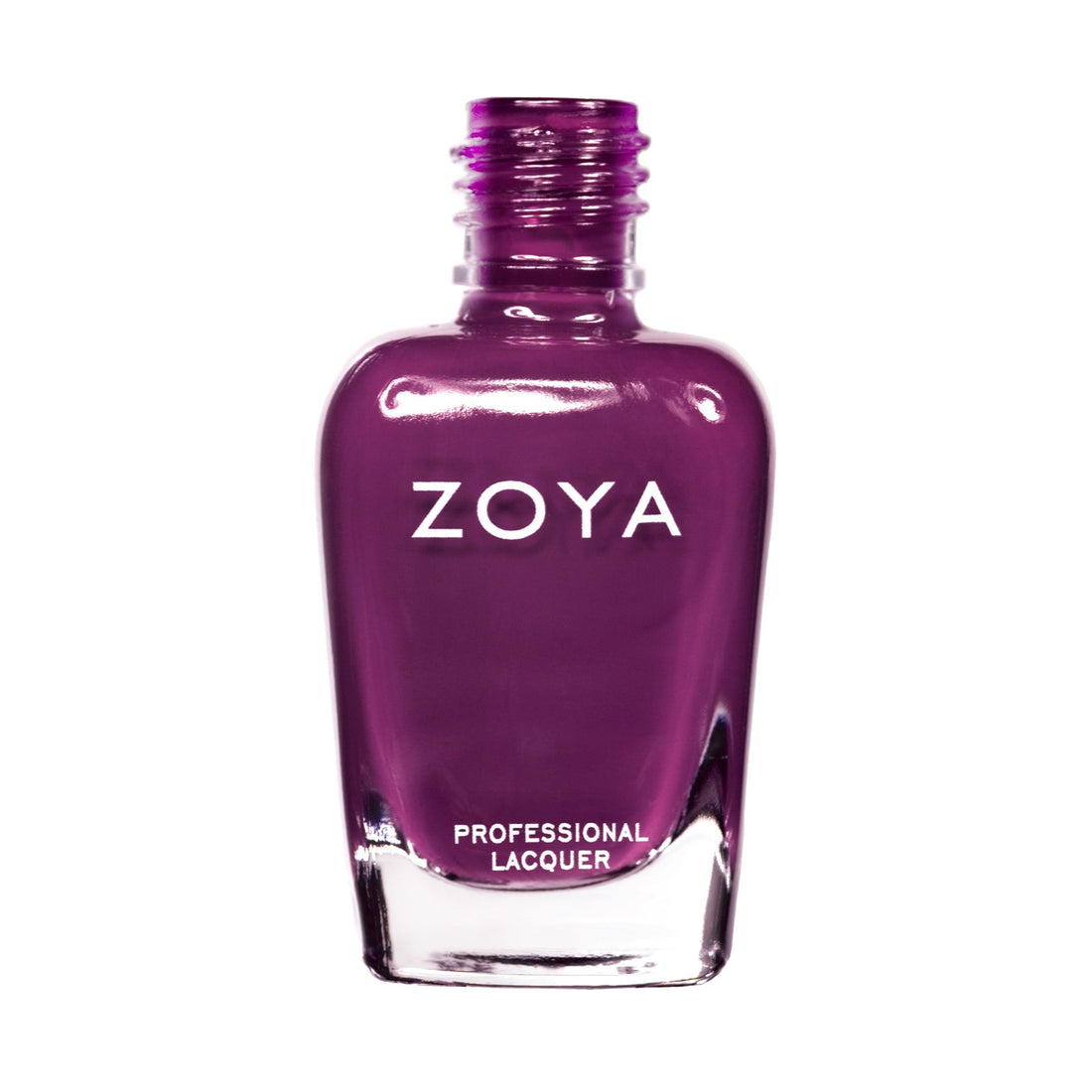 Zoya Lael nail polish bottle with vibrant coral-pink color, showcasing the Zoya brand and product label.