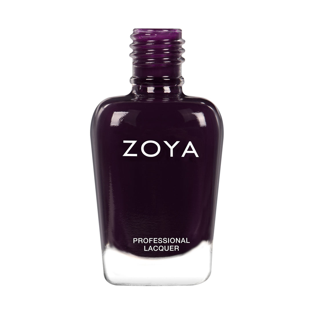 Zoya Leighton nail polish bottle with the label visible, showcasing the vibrant shade of this Zoya nail polish.