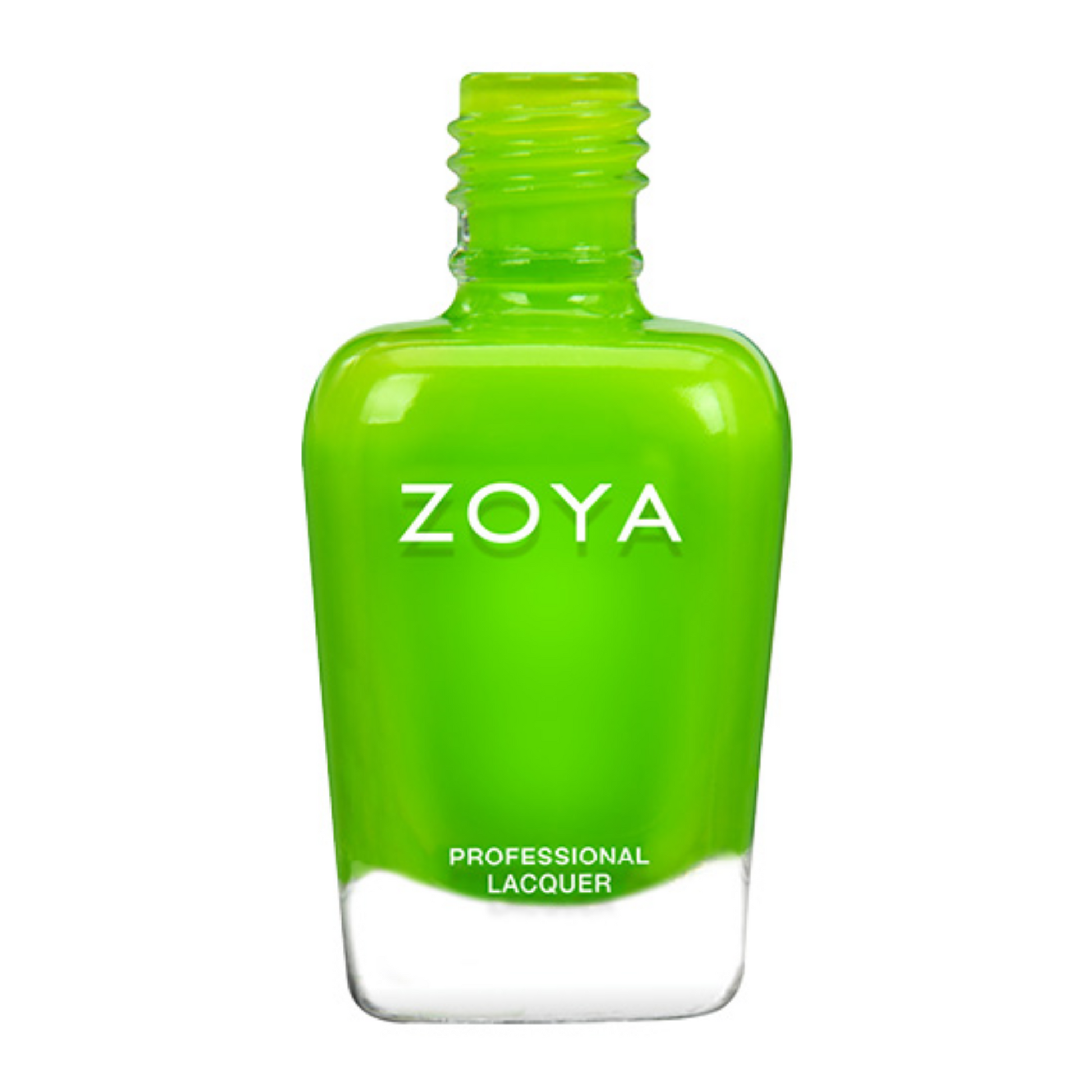 Close-up of Zoya Link nail polish bottle from the Zoya nail polishes collection with a sleek design and vibrant color.