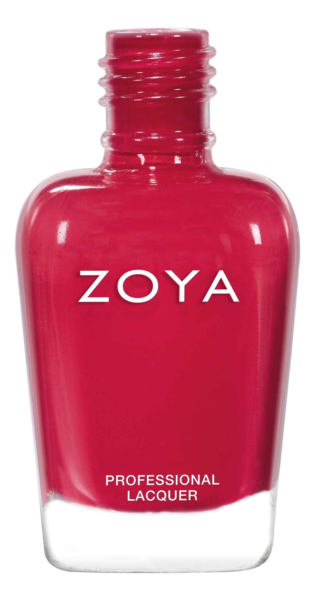 Zoya Liza nail polish bottle with vibrant pink shade, showcasing the Zoya brand and sleek packaging.