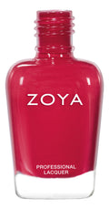 Zoya Liza nail polish bottle with vibrant pink shade, showcasing the Zoya brand and sleek packaging.