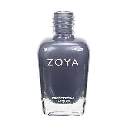 Zoya Marina nail polish bottle with a sleek design, featuring vibrant blue color and glossy finish.