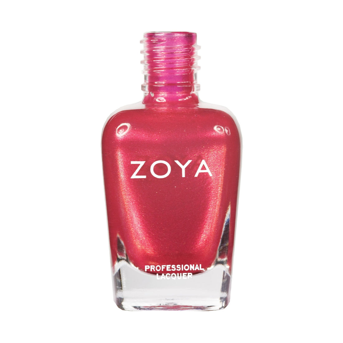 Zoya Mieko nail polish bottle with vibrant pink shade and sleek design, showcasing the Zoya brand logo.