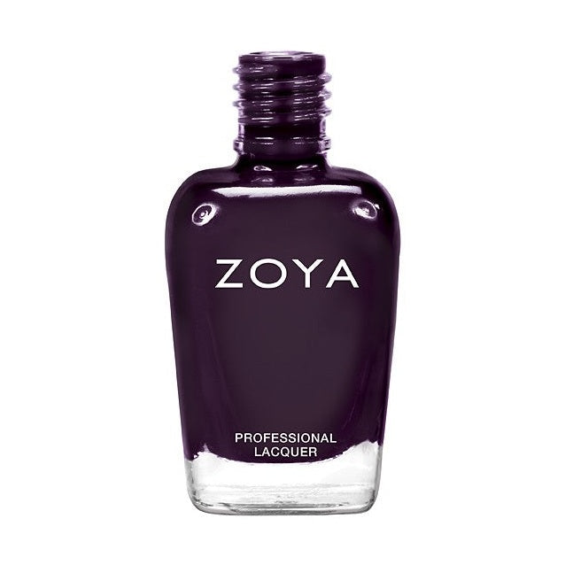 Zoya Monica nail polish bottle in sleek packaging, showcasing the vibrant, glossy nail color from the Zoya nail polish collection.