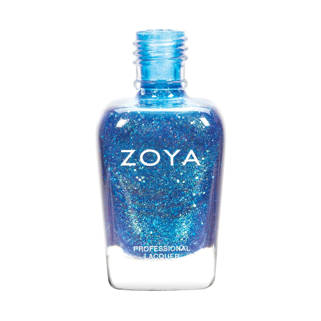 Zoya Muse nail polish bottle with a sleek design and vibrant purple shade in a Zoya nail polish bottle.