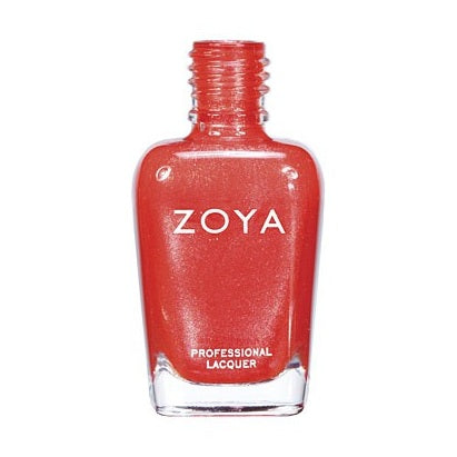 Zoya Myrta nail polish bottle with vibrant teal color and Zoya branding on the label.