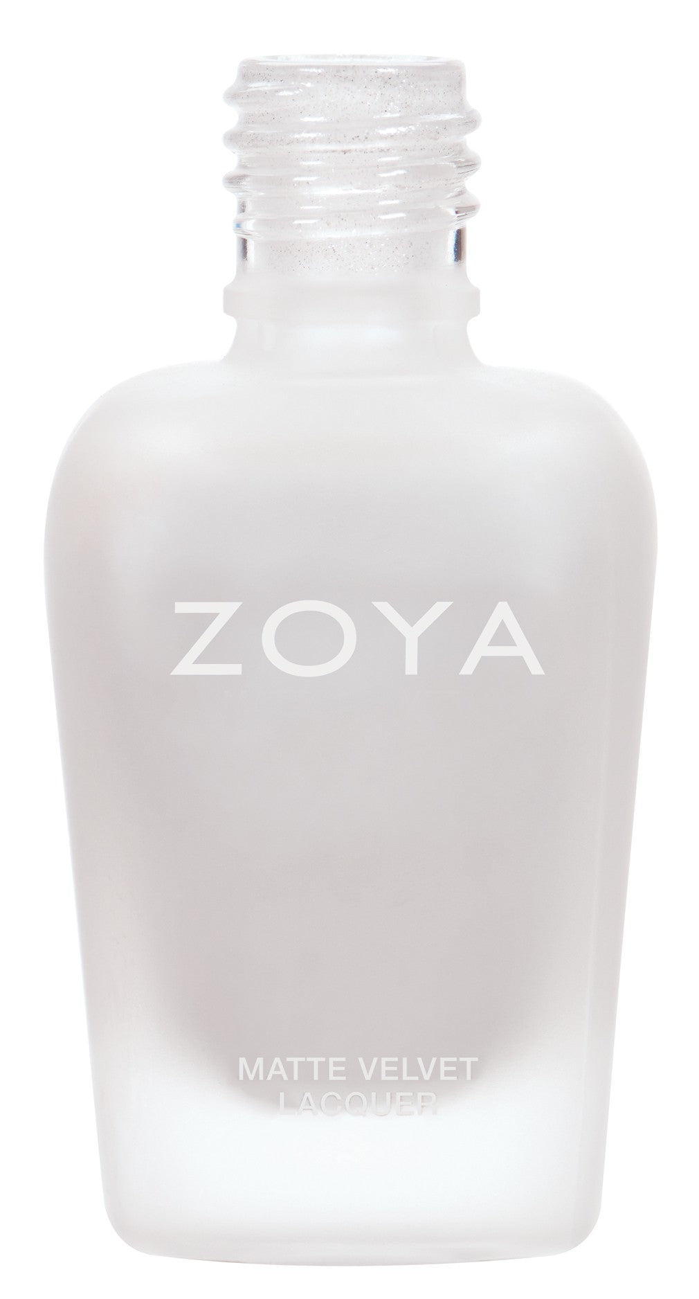 Zoya Aspen nail polish bottle with pastel beige shade, showcasing the Zoya brand on the label.