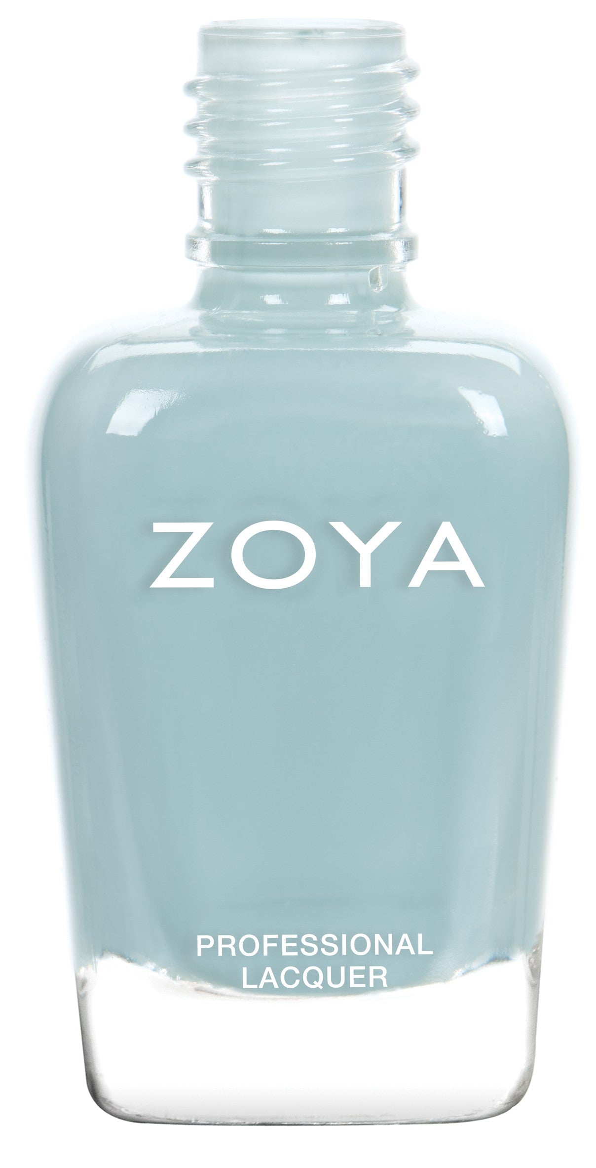 Zoya Lake nail polish bottle featuring a deep blue shade with a glossy finish, displayed against a neutral background.