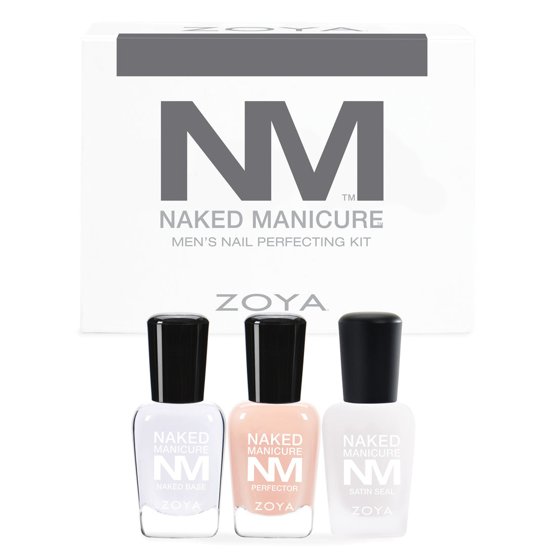 Zoya Naked Manicure Men's Kit with nail tools and products for a professional grooming manicure.