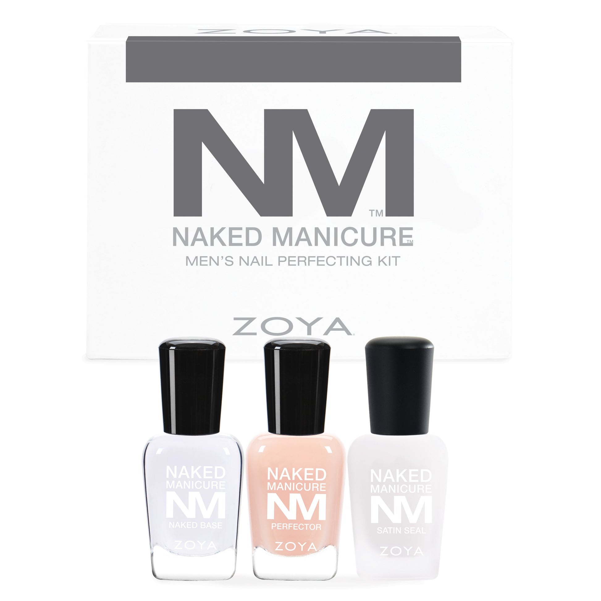 Zoya Naked Manicure Men's Kit with nail tools and products for a professional grooming manicure.