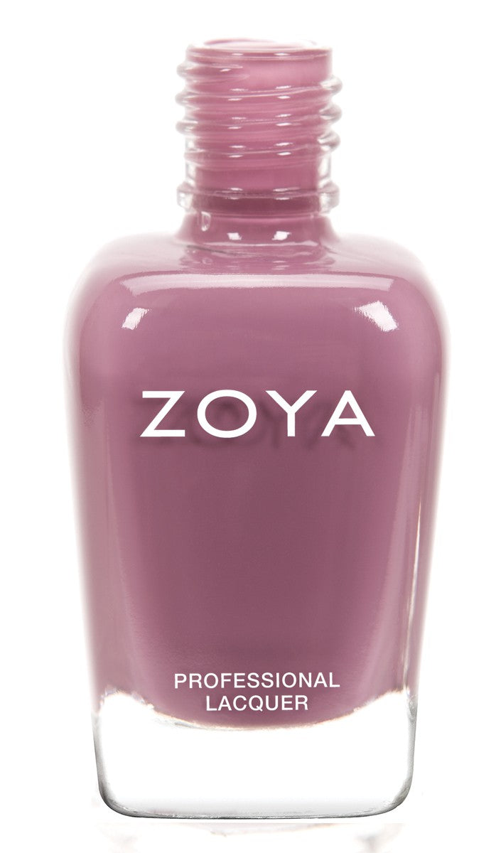 Zoya Odette nail polish bottle from Zoya nail polishes collection, showing the elegant packaging and color swatch.