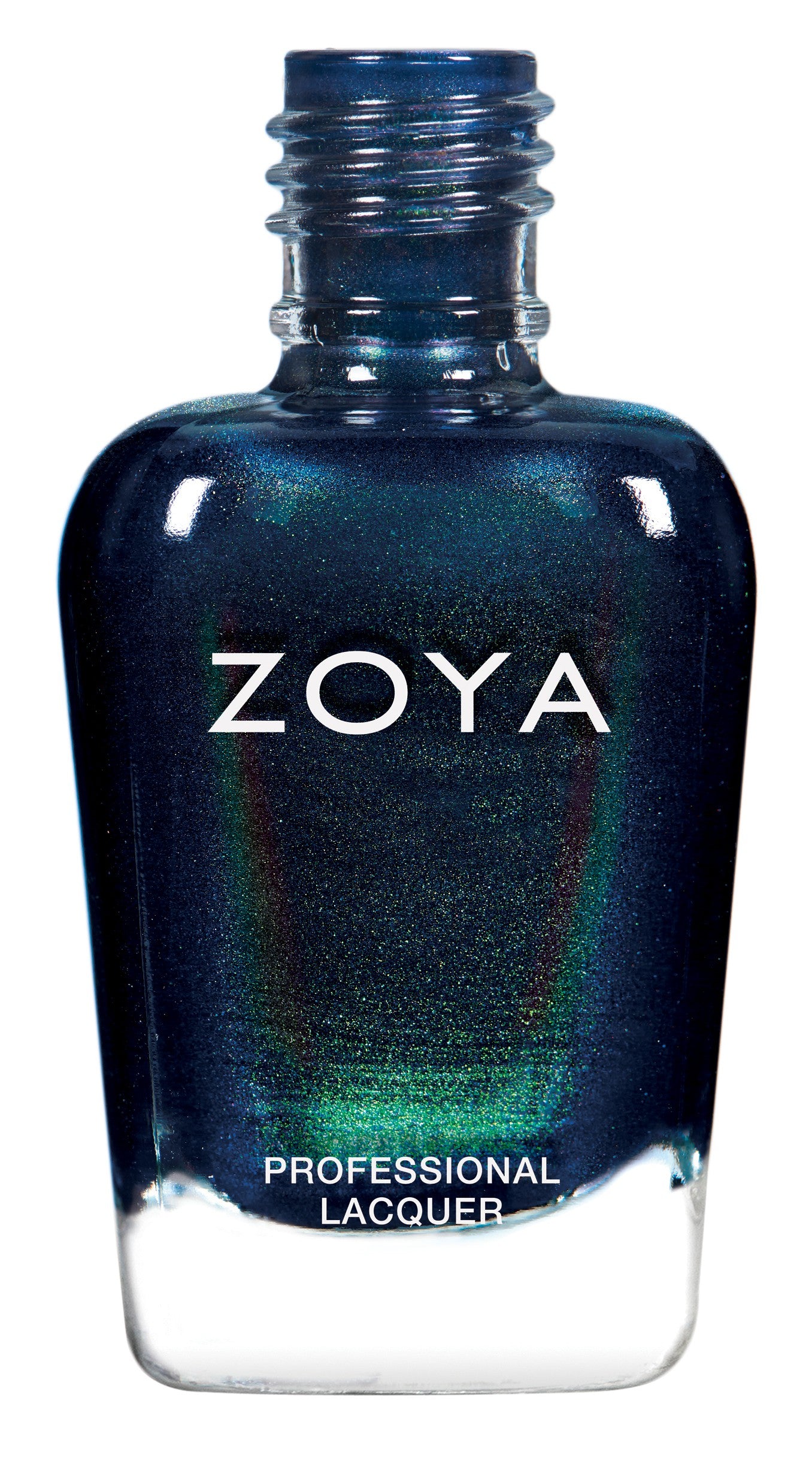 Zoya Olivera nail polish bottle showing vibrant purple shade with glossy finish, part of Zoya's nail polish collection.
