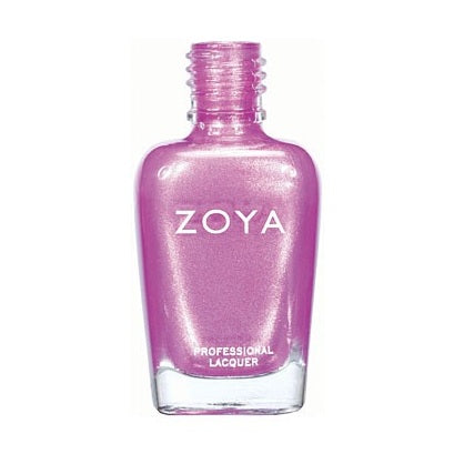 Zoya Rory nail polish bottle with purple and pink hues, showcasing the Zoya nail polish brand.
