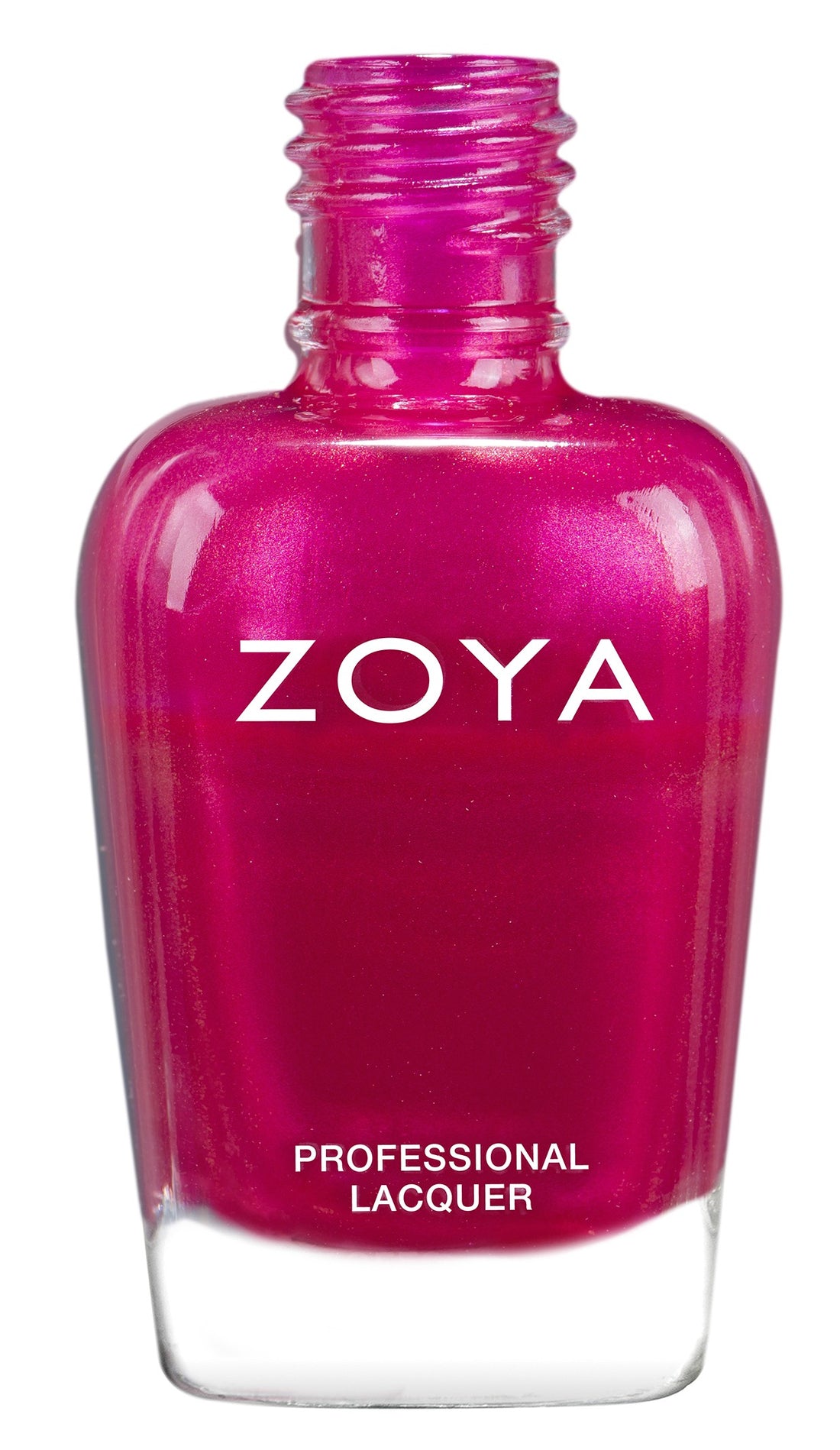 Zoya Rosa nail polish bottle with pink-colored polish and the Zoya brand label against a neutral background.