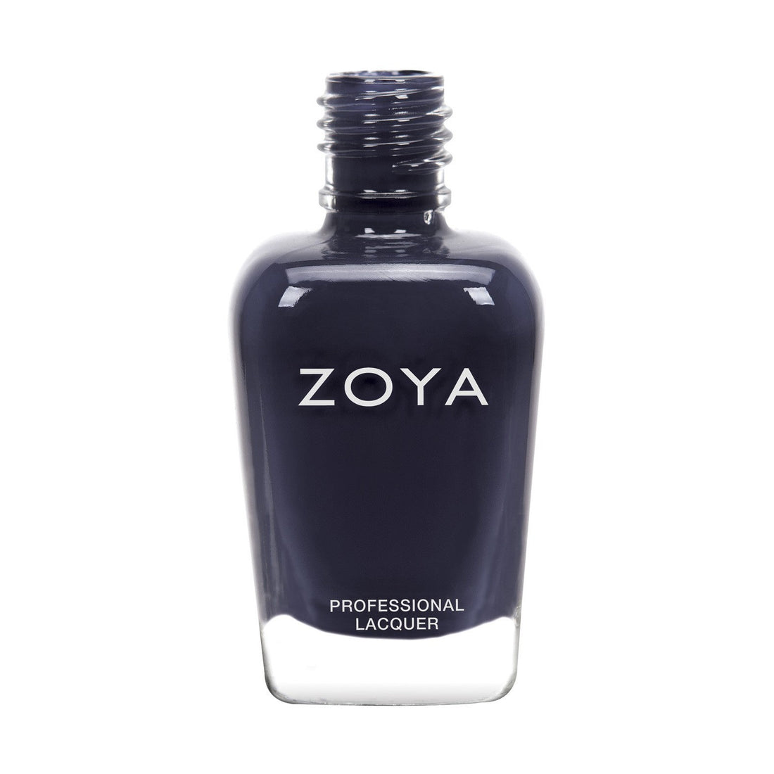 Zoya Sailor nail polish bottle with navy blue color and white cap, showcasing the Zoya nail polishes collection.