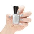 Zoya Seraphina nail polish bottle with vibrant purple shade, showcasing the Zoya brand and glossy finish.