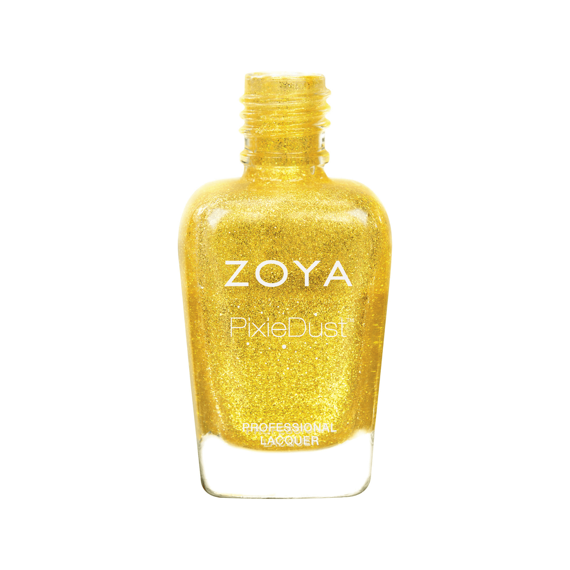 Zoya Solange nail polish bottle with vibrant, pastel pink color and sleek Zoya branding on the label.