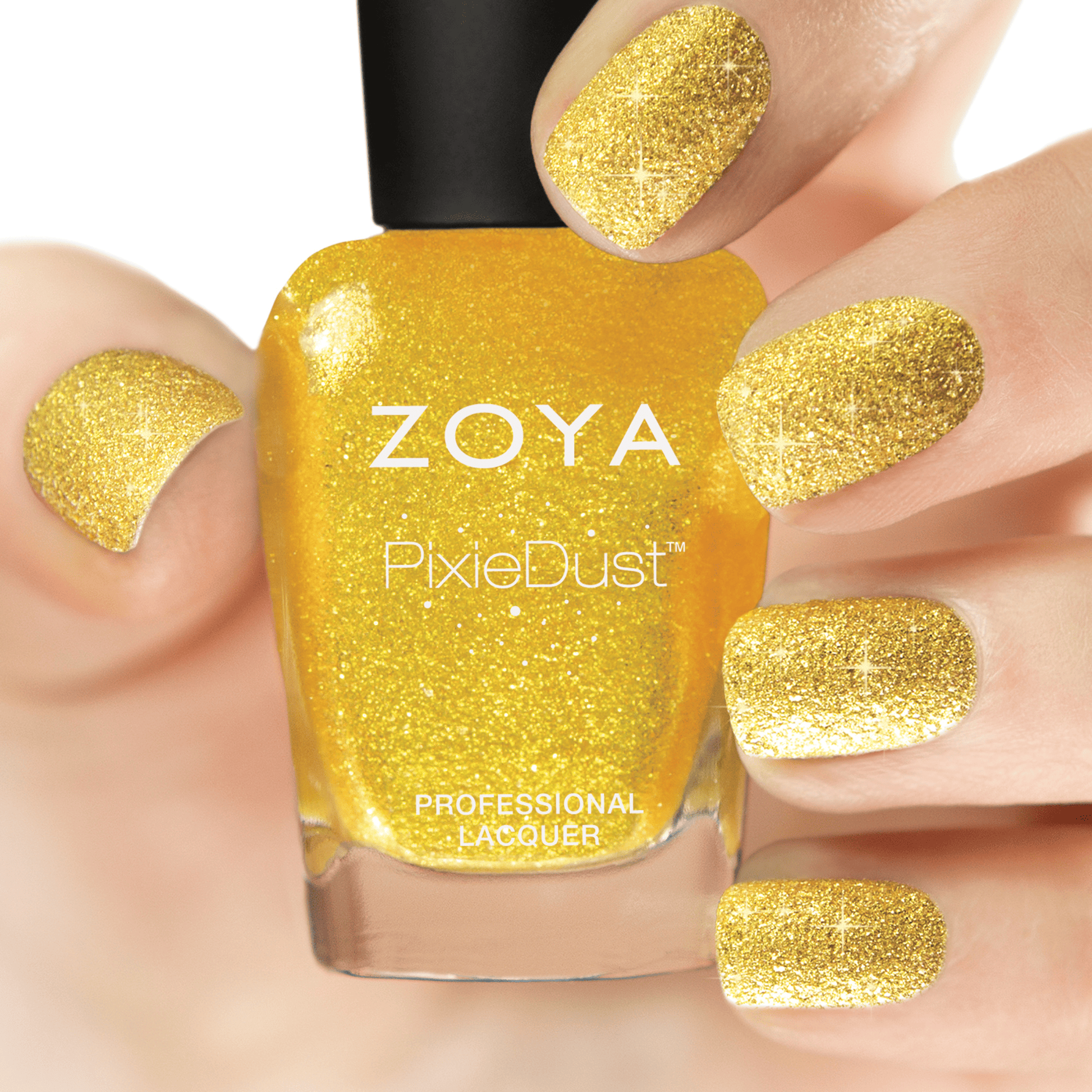 Zoya Solange nail polish bottle with vibrant purple color and sleek design, showcasing the Zoya brand.