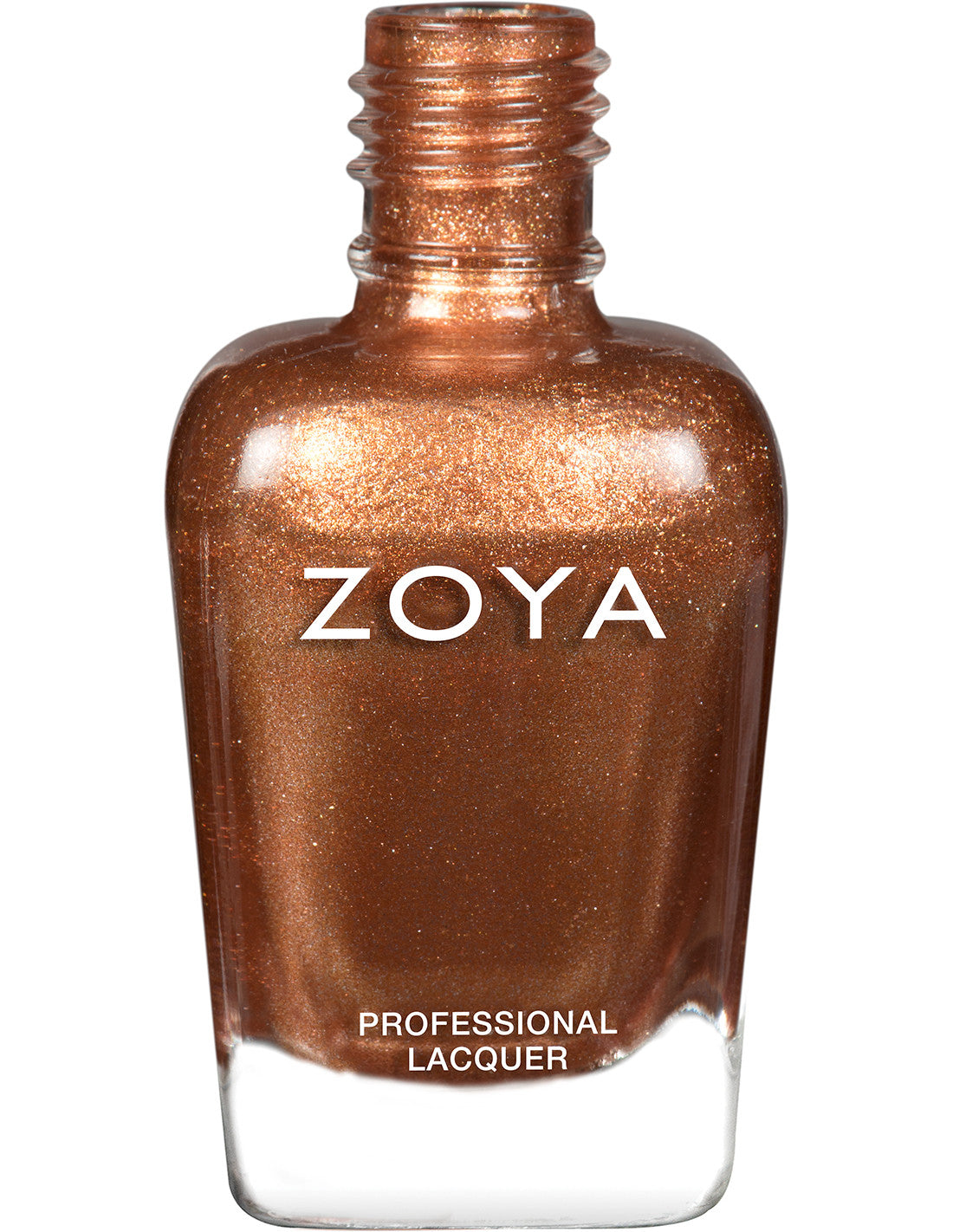 Zoya Soleil nail polish bottle with vibrant orange shade, showcasing the colorful, glossy finish of the Zoya nail polish collection.