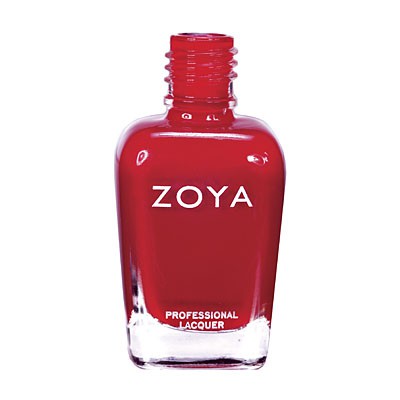 Zoya Sooki nail polish bottle from Zoya's nail polish collection, featuring a sleek design and vibrant color.