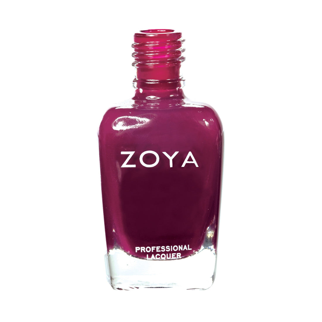 Zoya Stacy nail polish bottle with purple and pink shades, showcasing the Zoya nail polish brand and vibrant color palette.