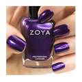 Zoya Suri nail polish bottle from Zoya's nail polish collection, featuring a sleek design and vibrant color.
