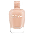 Zoya Tatum nail polish bottle with deep mauve-colored polish and sleek Zoya branding on the label.