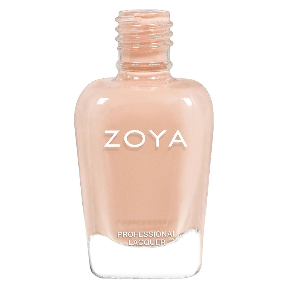 Zoya Tatum nail polish bottle with deep mauve-colored polish and sleek Zoya branding on the label.