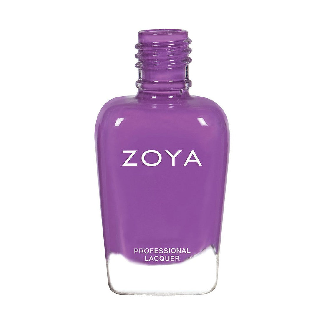 Zoya Tina nail polish bottle with vibrant pink shade, featuring the Zoya logo and product label on the cap.