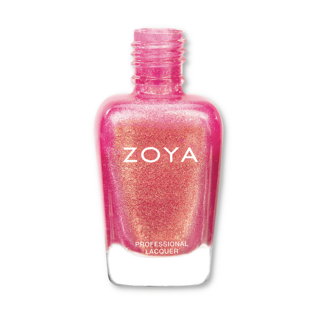 Zoya Tinsley nail polish bottle with purple and pink floral design, showcasing the Zoya nail polish brand.