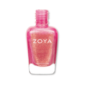 Zoya Tinsley nail polish bottle showing soft pink shade from Zoya nail polishes collection.