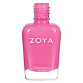 Zoya Tobey nail polish bottle from Zoya's nail polish collection, featuring a sleek design and vibrant color.