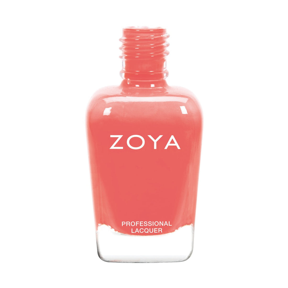 Zoya Wendy nail polish bottle with light pink polish and clear cap, showcasing the Zoya brand and product label.