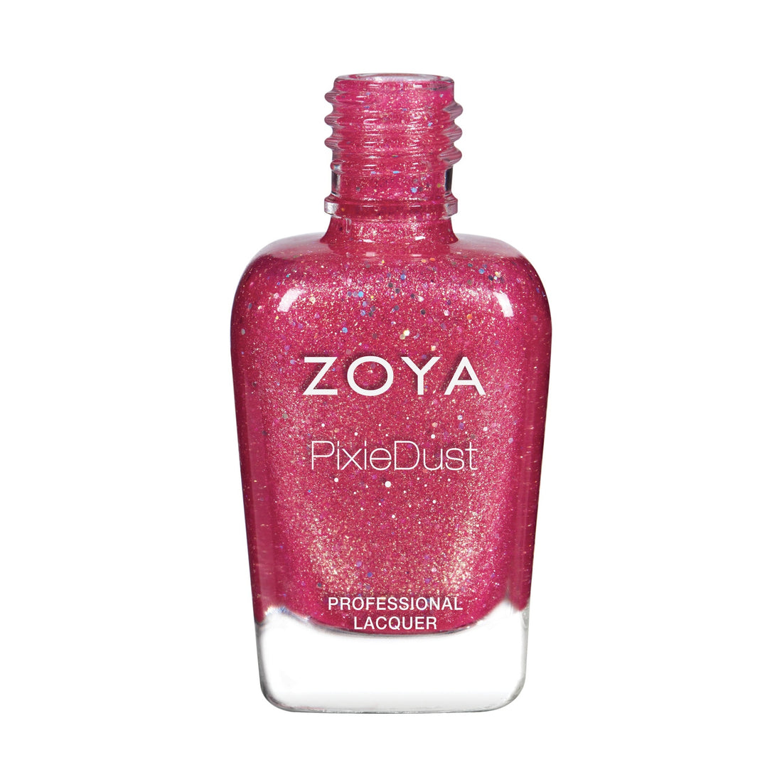Zoya Zooey nail polish bottle with vibrant purple shade, showcasing the Zoya nail polish brand and product label.